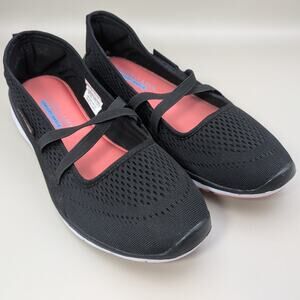 US Polo Assn Slip On Black Mary Jane Comfort Insoles Women Size 9